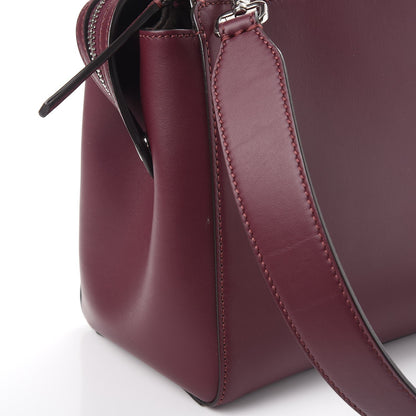 Fendi Vitello Baltico Dolce Shiny Nappa Lace Up DotCom Satchel Bordeaux 12 of 14