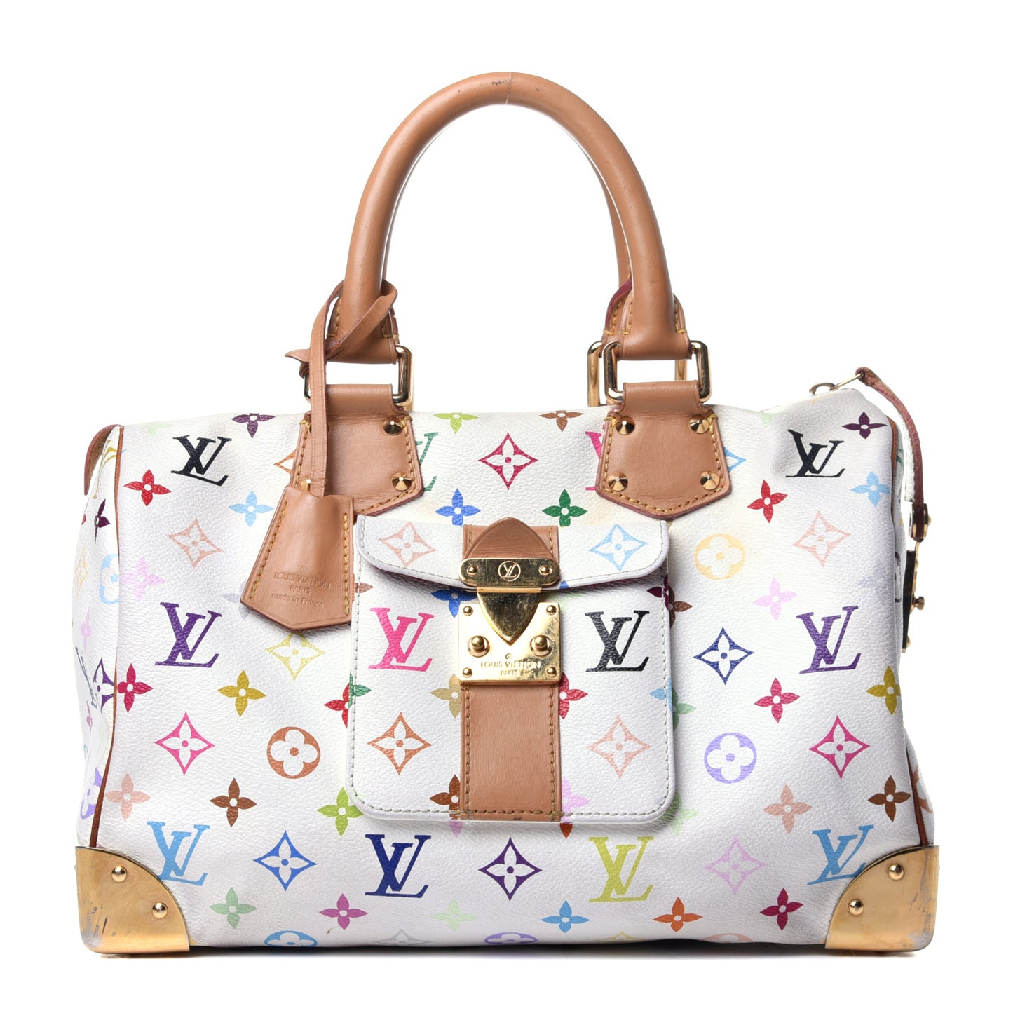 Monogram Multicolor Speedy 30 White