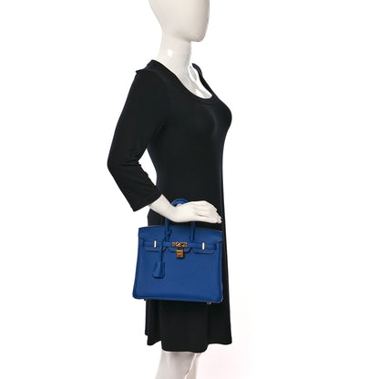 Hermes Togo Birkin 25 Bleu France 2 of 9