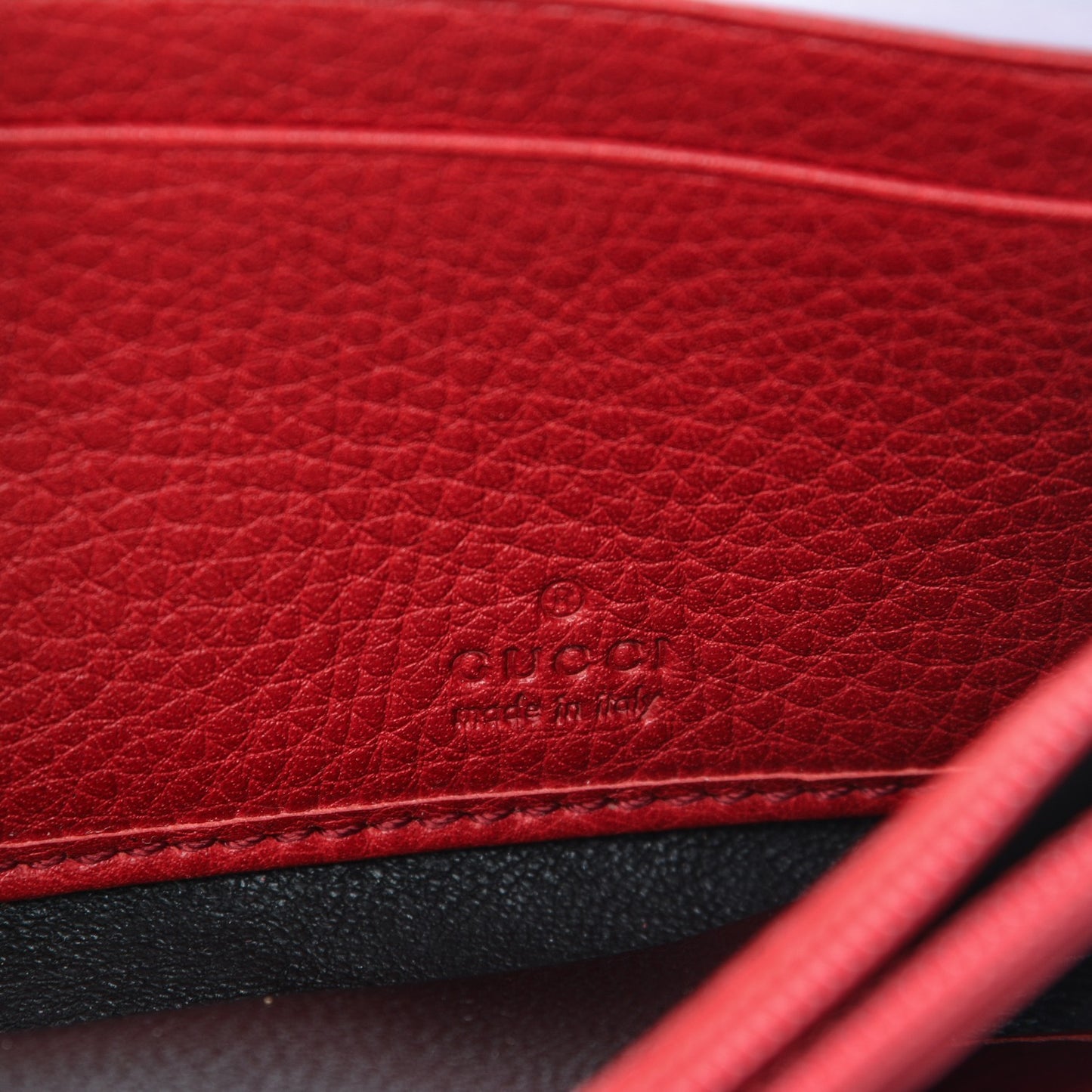 Pebbled Calfskin Soho Continental Wallet Red