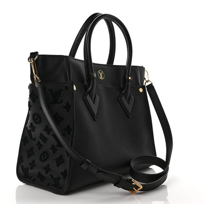 Louis Vuitton Calfskin Monogram Tufting On My Side Black 3 of 10