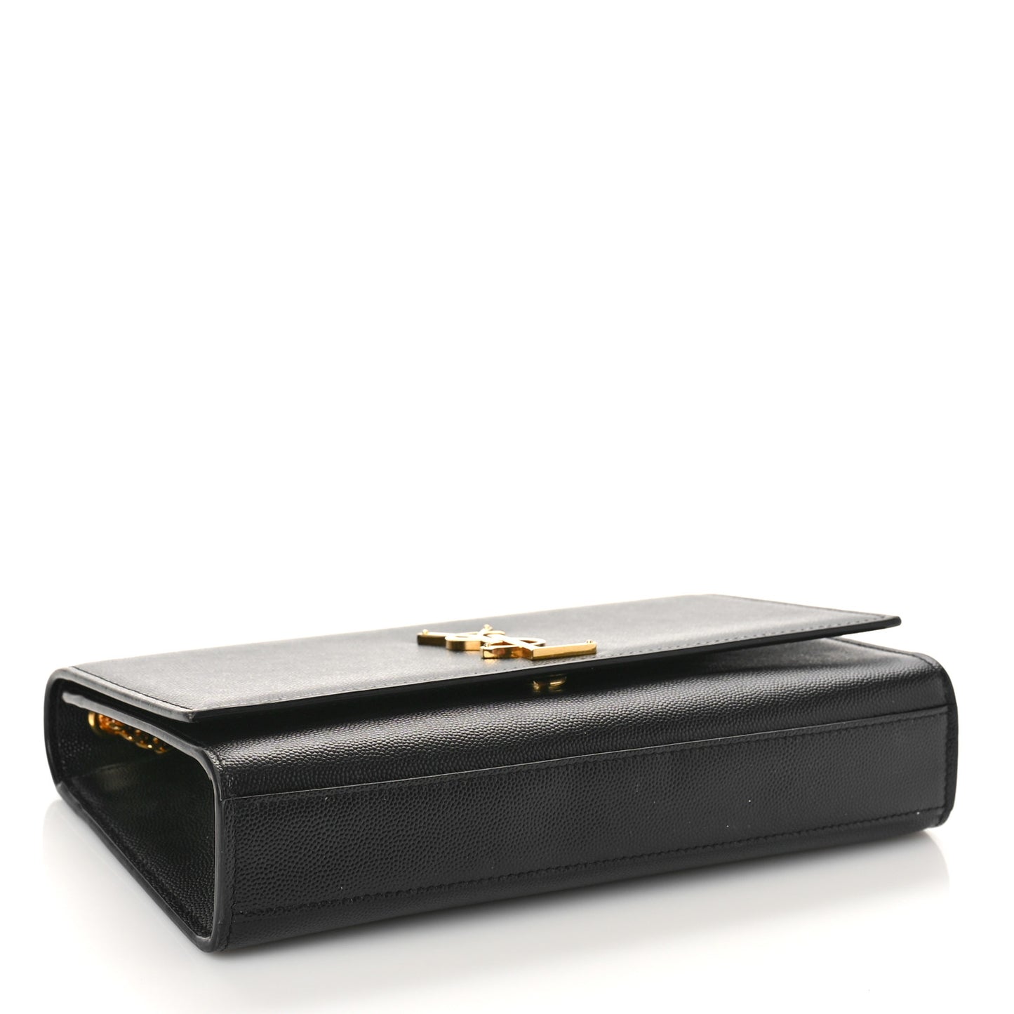 Grain De Poudre Medium Classic Monogram Kate Satchel Black