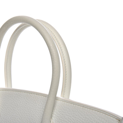 Hermes Taurillon Clemence Birkin 30 White 30 of 33