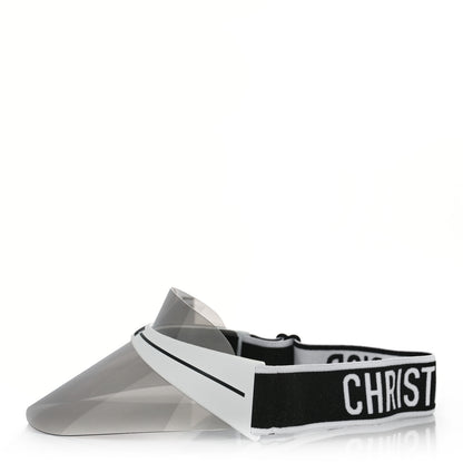 Christian Dior Mirrored DiorClub1 Sun Visor White Black 1 of 3