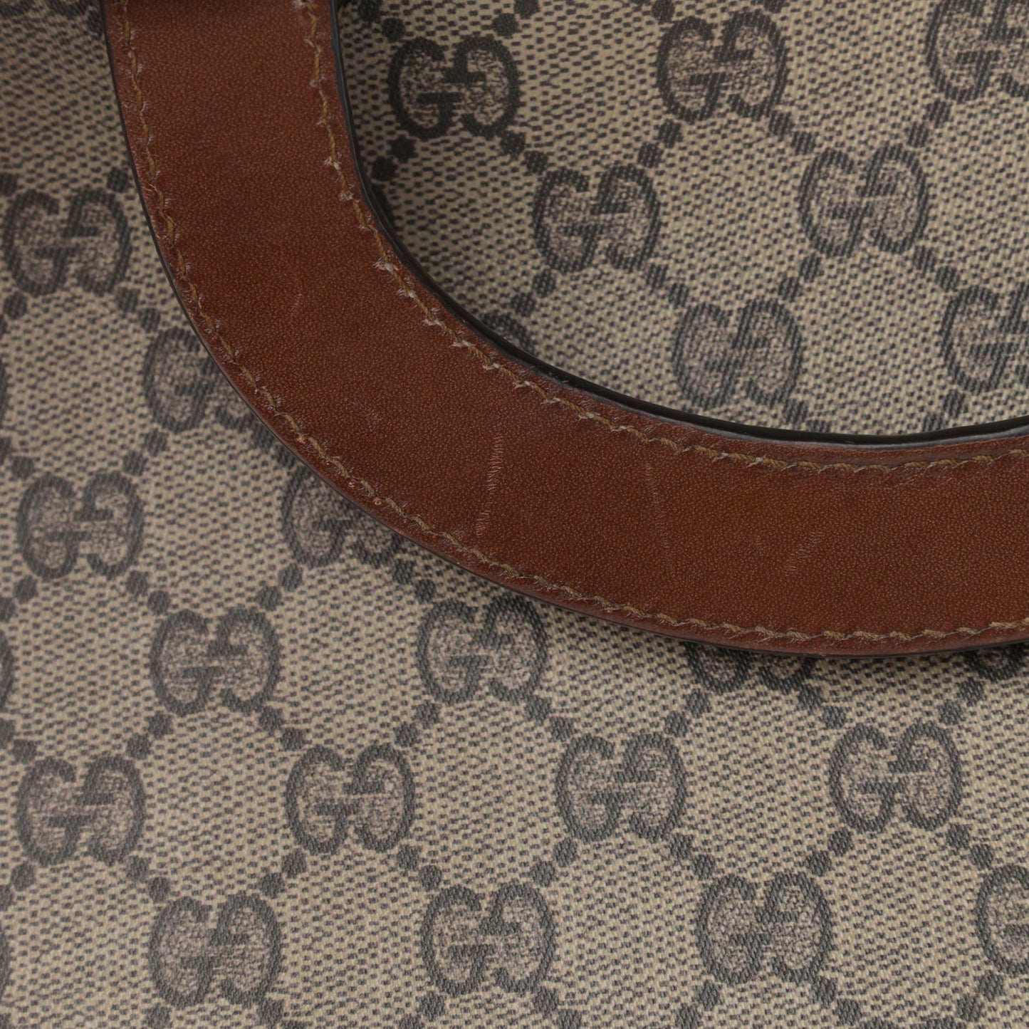 GG Supreme Monogram Reversible Tote Beige Tuscany