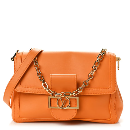 Louis Vuitton Smooth Calfskin Dauphine MM Orange 1 of 10