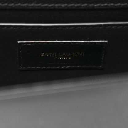 Saint Laurent Grain De Poudre Small Monogram Kate Satchel Black 7 of 12