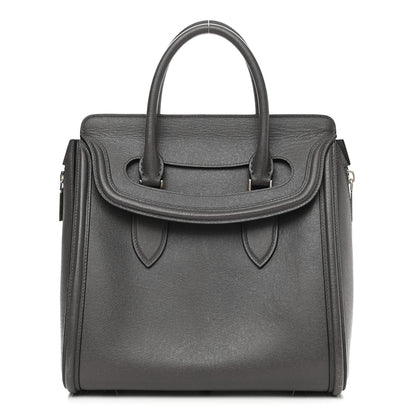 Alexander McQueen Calfskin Large Heroine Grey 1 of 19