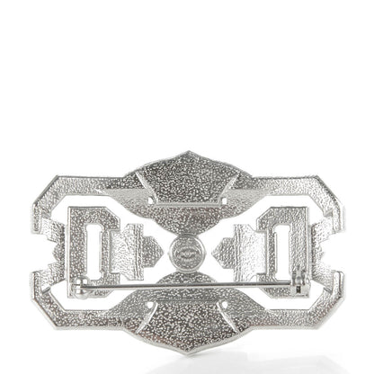 Chanel Crystal Brooch Silver 4 of 6