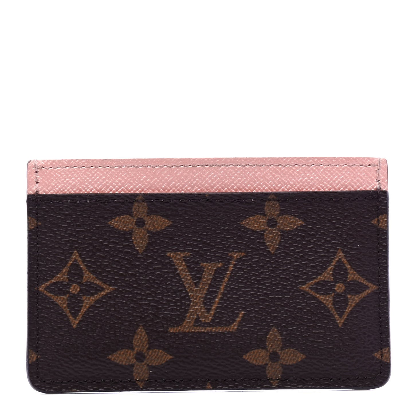 Monogram Card Holder Rose Nacre