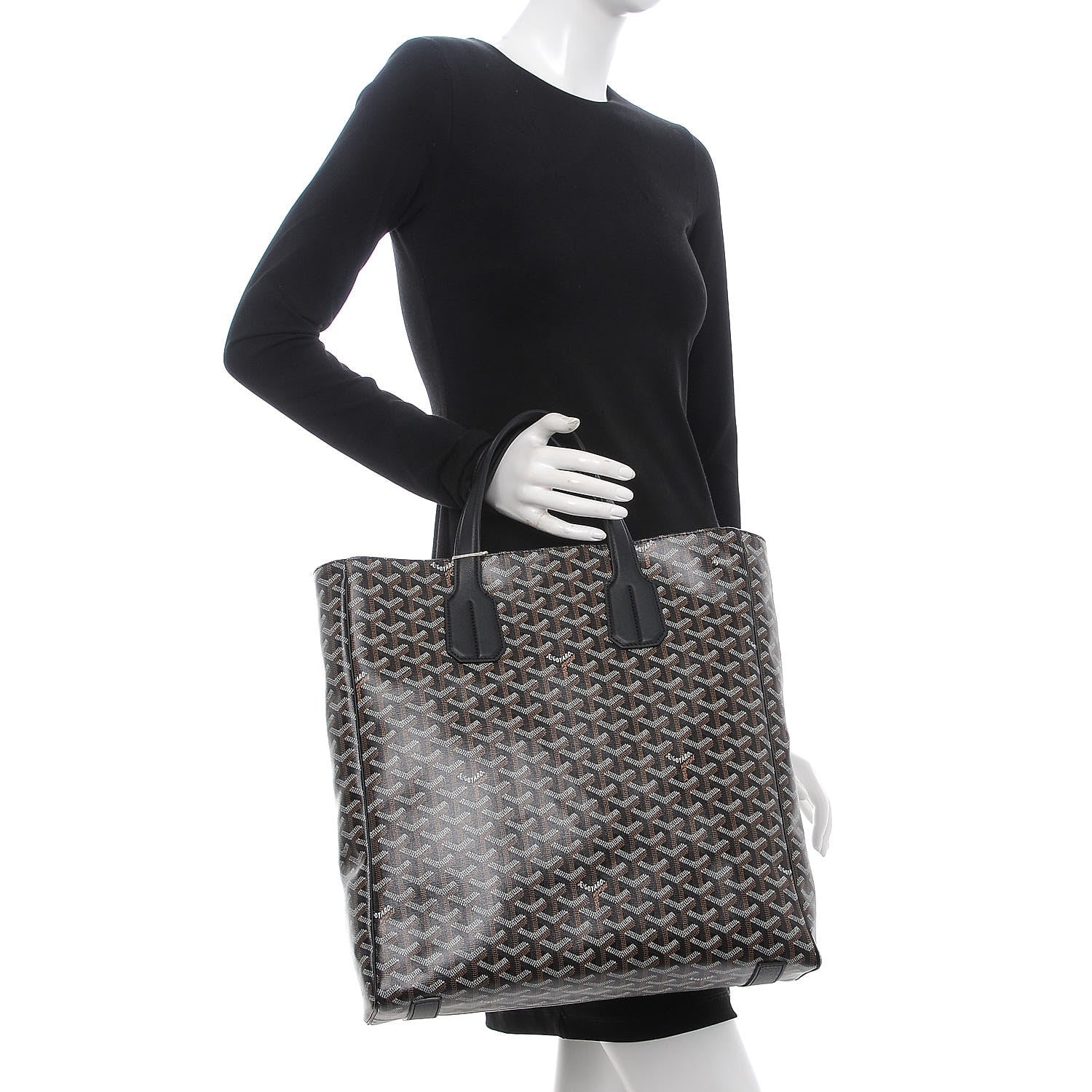 Goyard Goyardine Voltaire III Tote Black 2 of 7