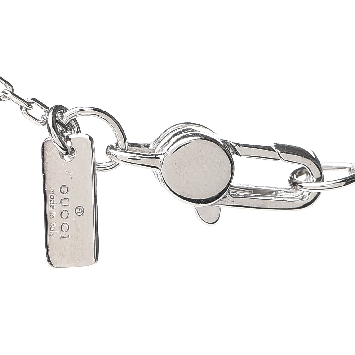 Gucci 18K White Gold Icon Twirl Pendant Necklace 4 of 4