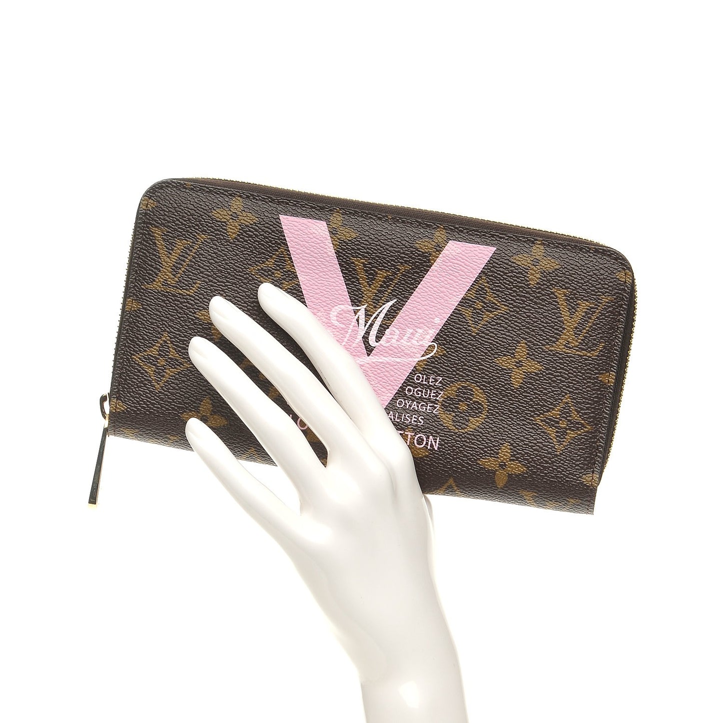 Monogram Maui V Zippy Wallet Rose Ballerine