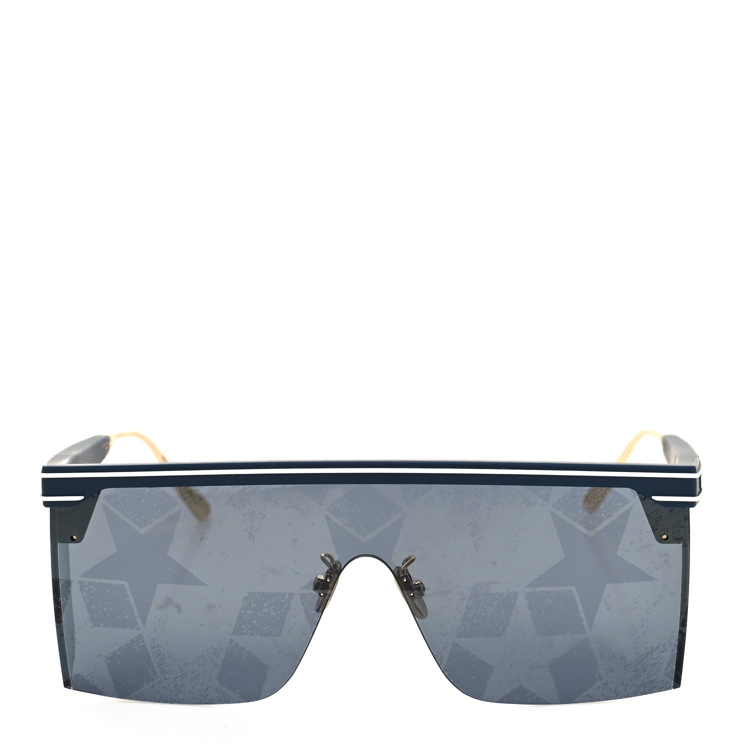 Christian Dior Geometric Diorclub M1U Mask Sunglasses Matte Blue 2 of 8