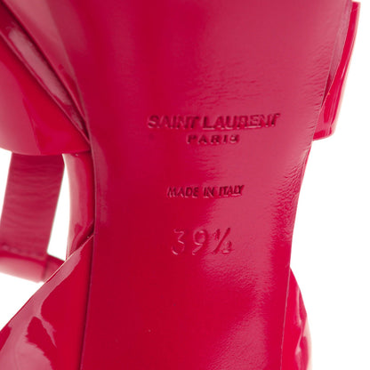 Saint Laurent Patent Tribute 75 Platform Sandals 39.5 Fuchsia 5 of 8