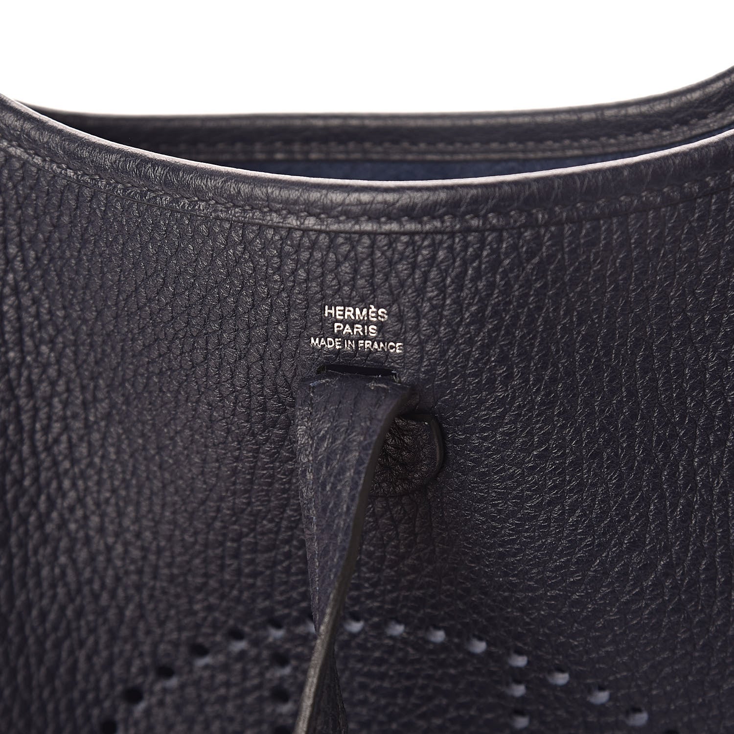 Hermes Taurillon Clemence Amazone Evelyne TPM Bleu Nuit Bleu Indigo 6 of 10