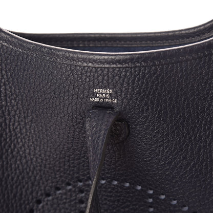 Hermes Taurillon Clemence Amazone Evelyne TPM Bleu Nuit Bleu Indigo 6 of 10