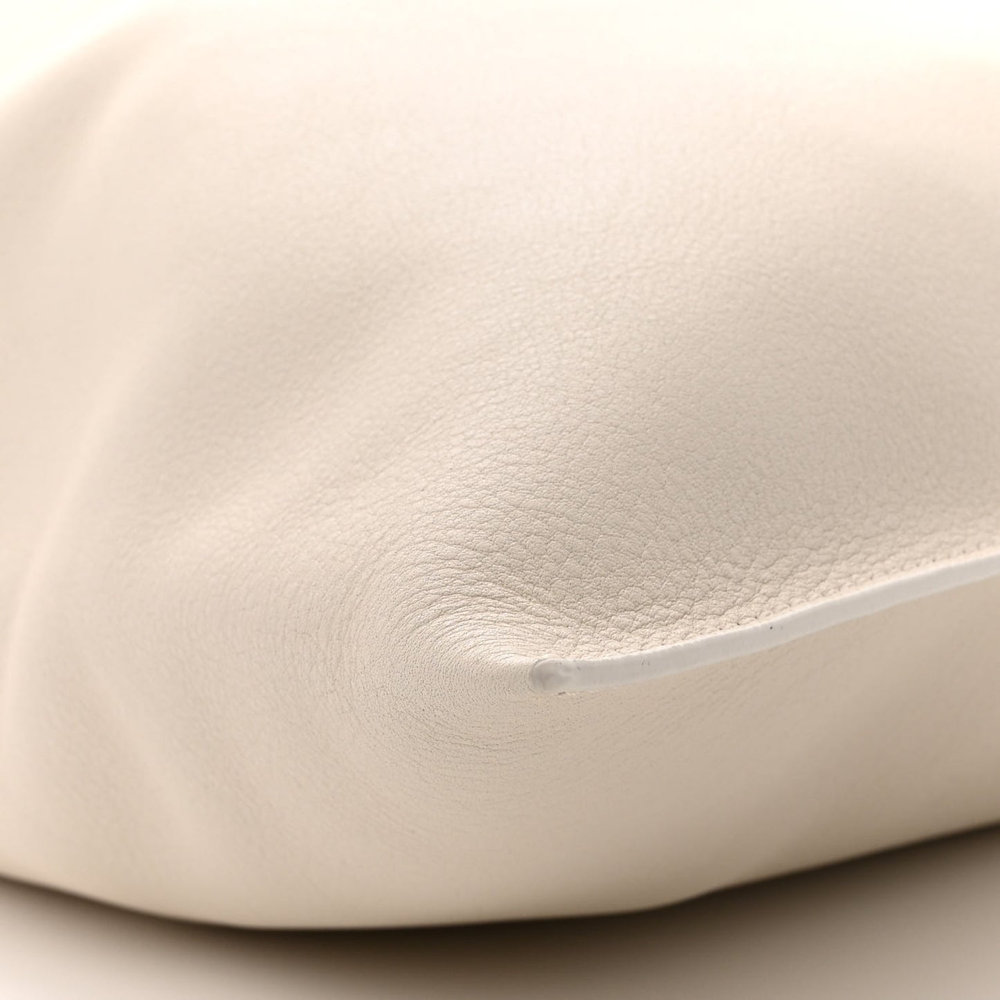 Pebbled Calfskin Sara Tote Off White