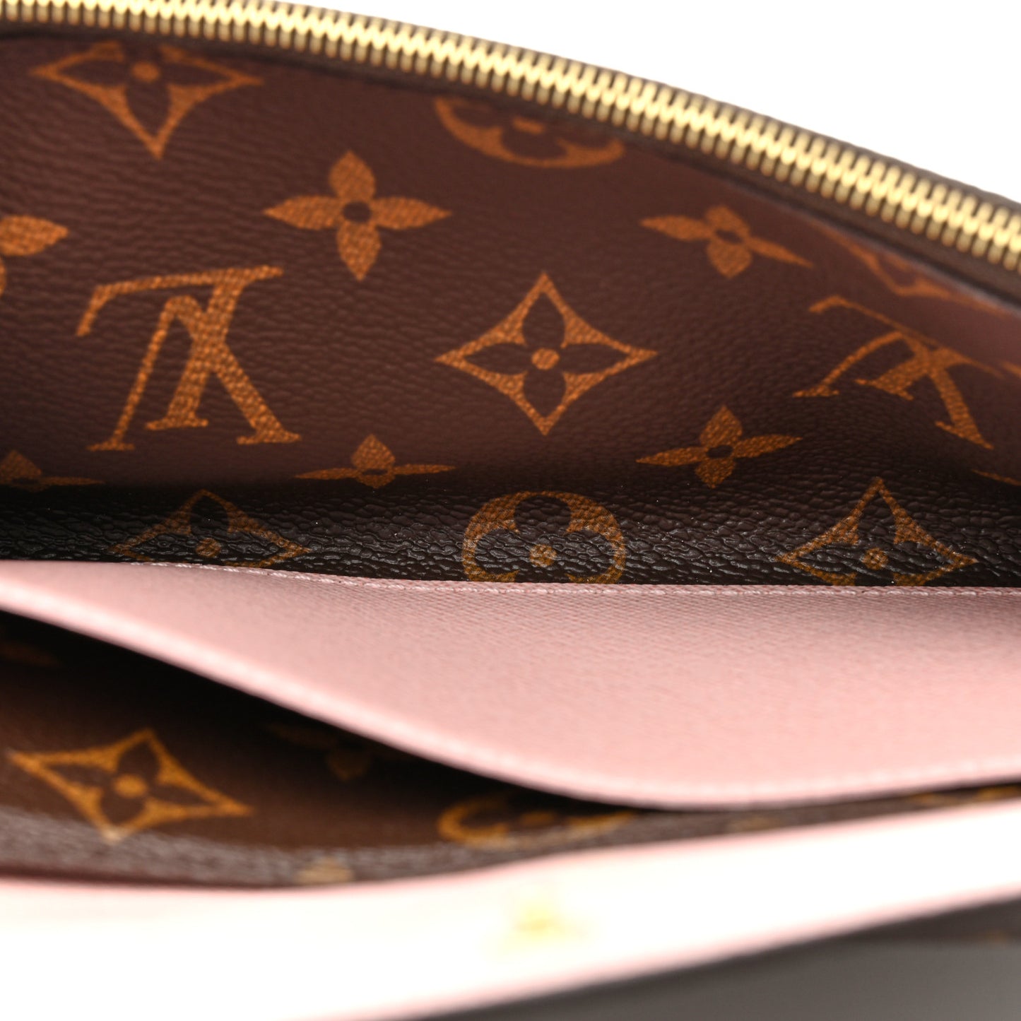 Monogram Emilie Wallet Rose Ballerine