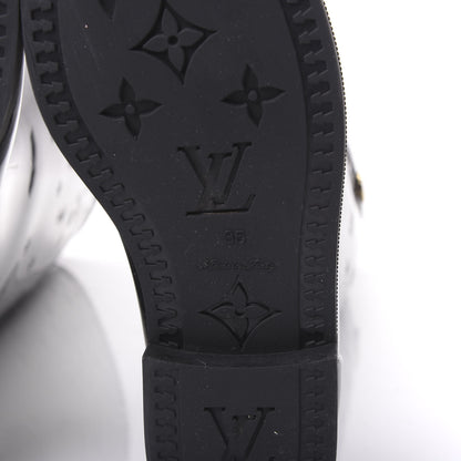 Louis Vuitton Rubber Embossed Monogram Drops High Rain Boots 35 Black 6 of 7