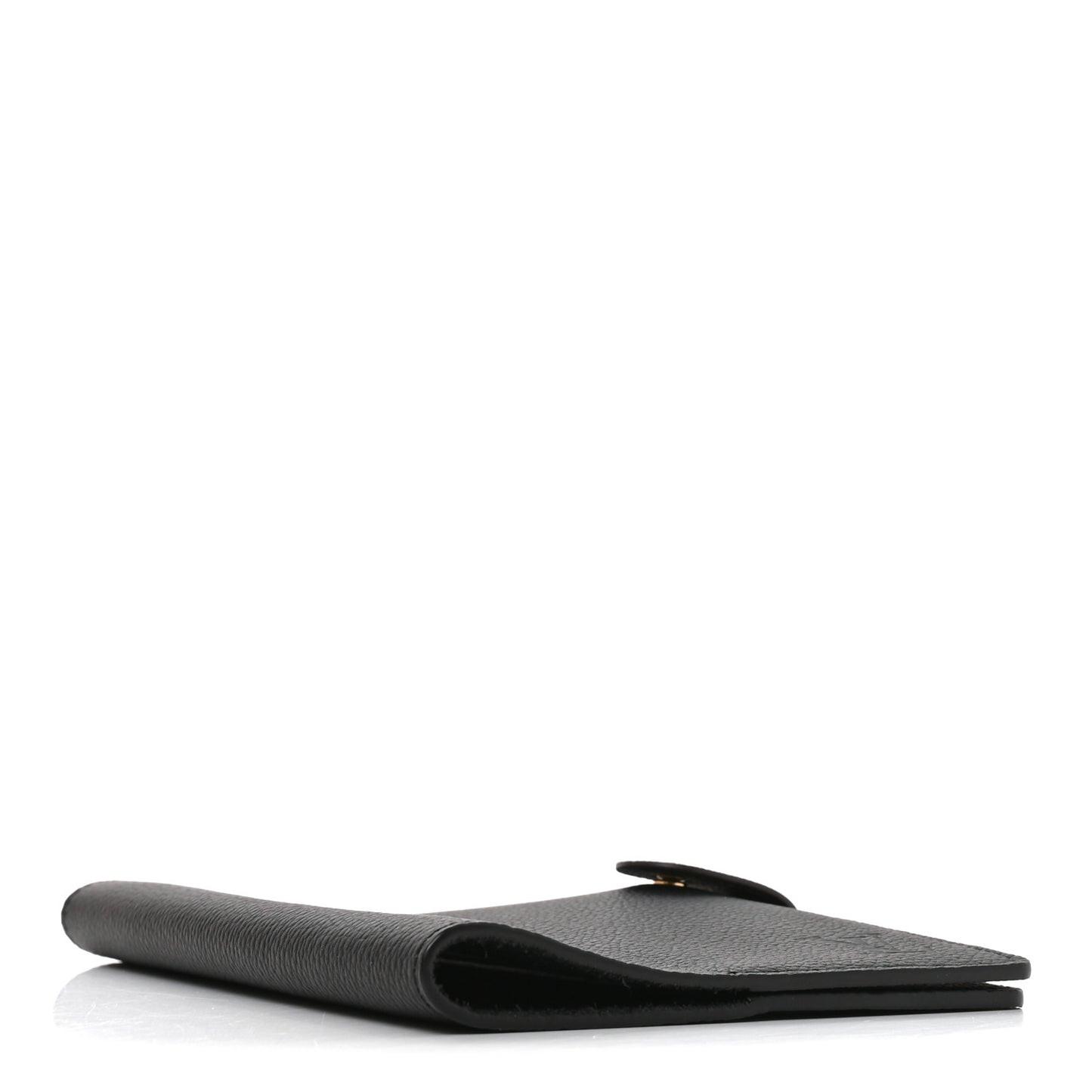 Grained Calfskin Monogram Charles Notebook Cover MM Black
