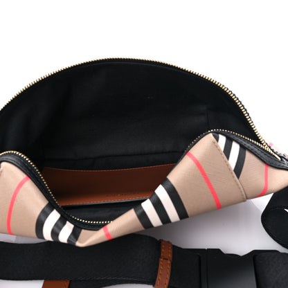 Burberry E-Canvas Icon Stripe Sonny Bum Bag Archive Beige 5 of 9