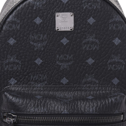 MCM Visetos Small Side Stud Stark Backpack Black 9 of 12