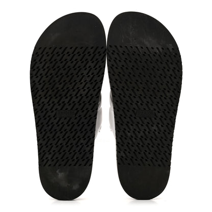 Hermes Suede Goatskin Nappa Extra Sandals 41 White Gold 8 of 10