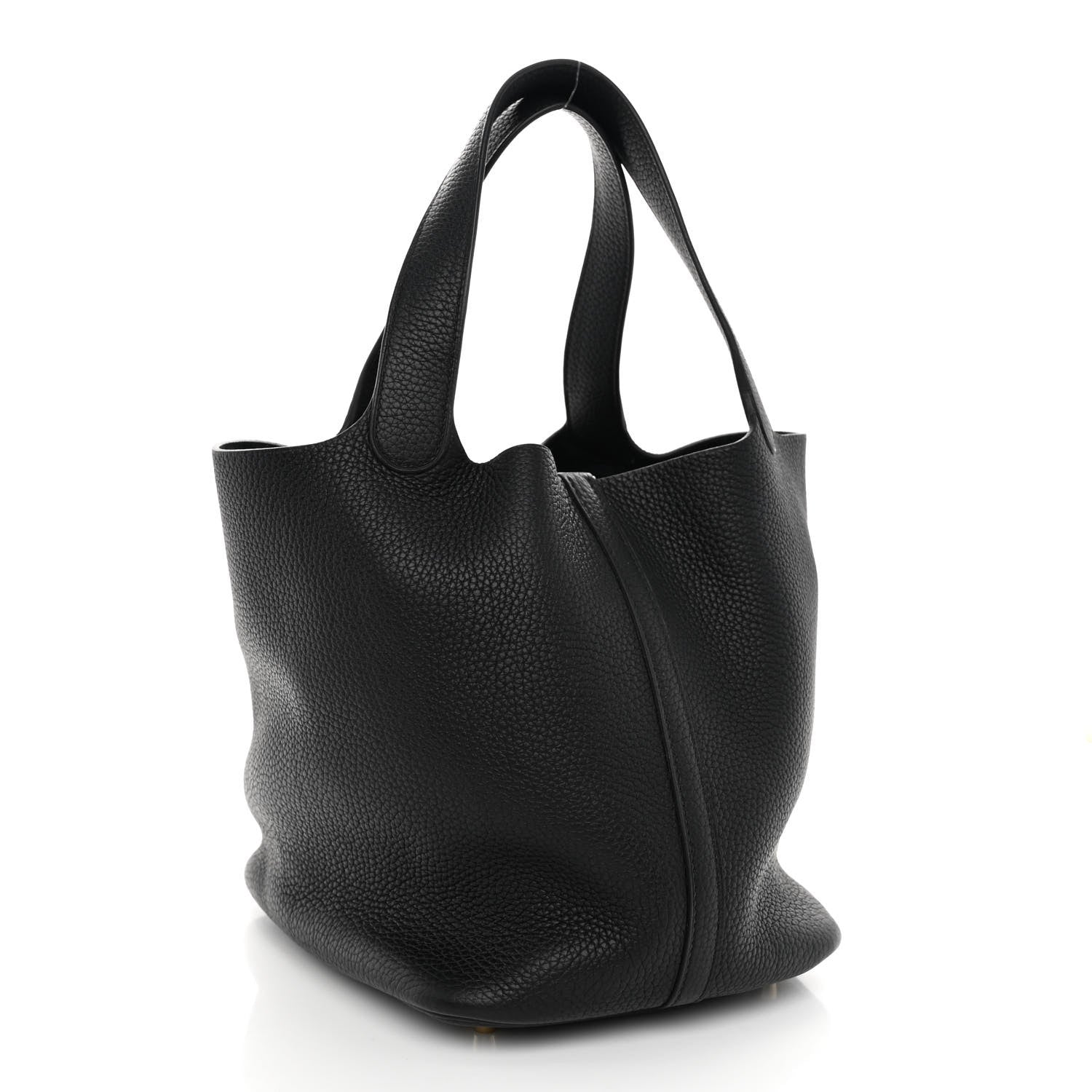 Hermes Taurillon Clemence Picotin Lock 22 MM Black 3 of 10