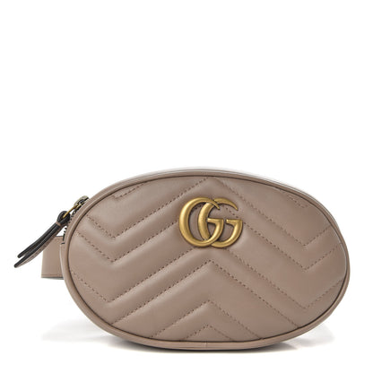 Gucci Calfskin Matelasse GG Marmont Belt Bag 65 26 Porcelain Rose 1 of 8