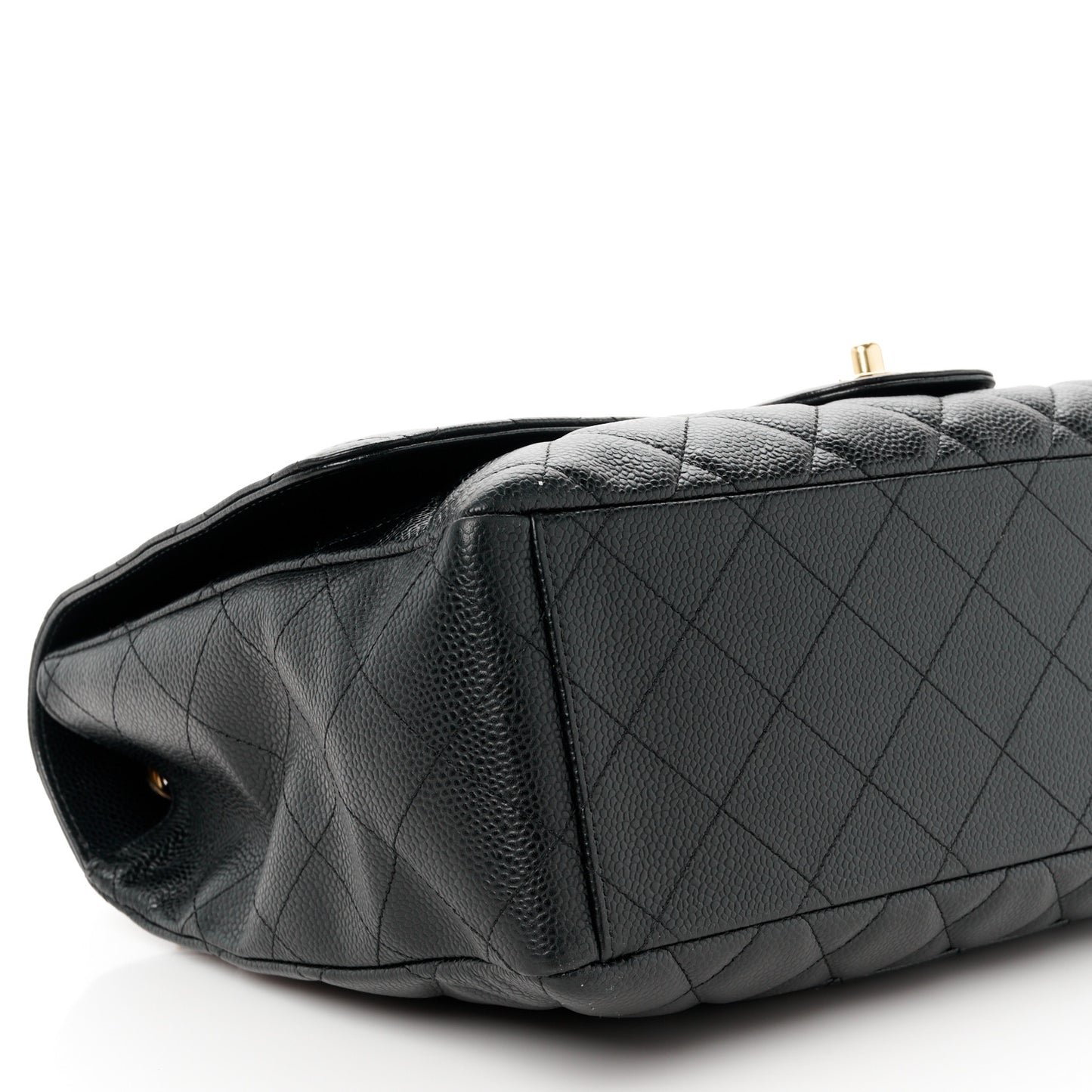 Caviar Quilted Maxi Single Flap Black