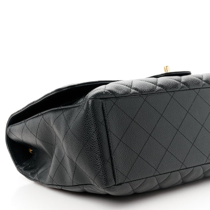Chanel Caviar Quilted Maxi Single Flap Black 10 of 11