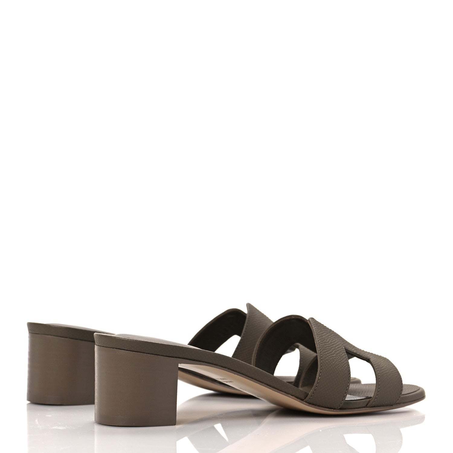 Hermes Epsom Oasis Sandals 37 Etoupe 4 of 8