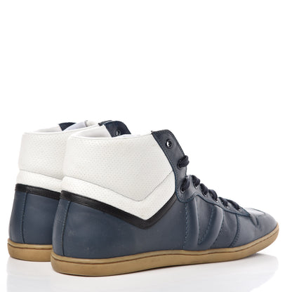 Louis Vuitton Calfskin Heroes High Top Sneakers 8 Navy 4 of 12