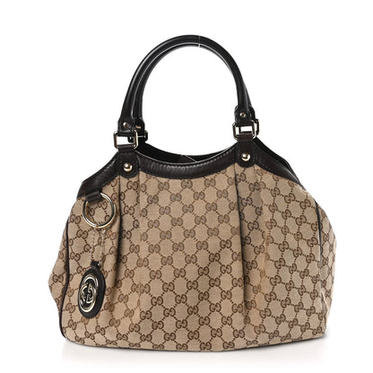 Gucci Monogram Medium Sukey Tote Dark Brown 1 of 10
