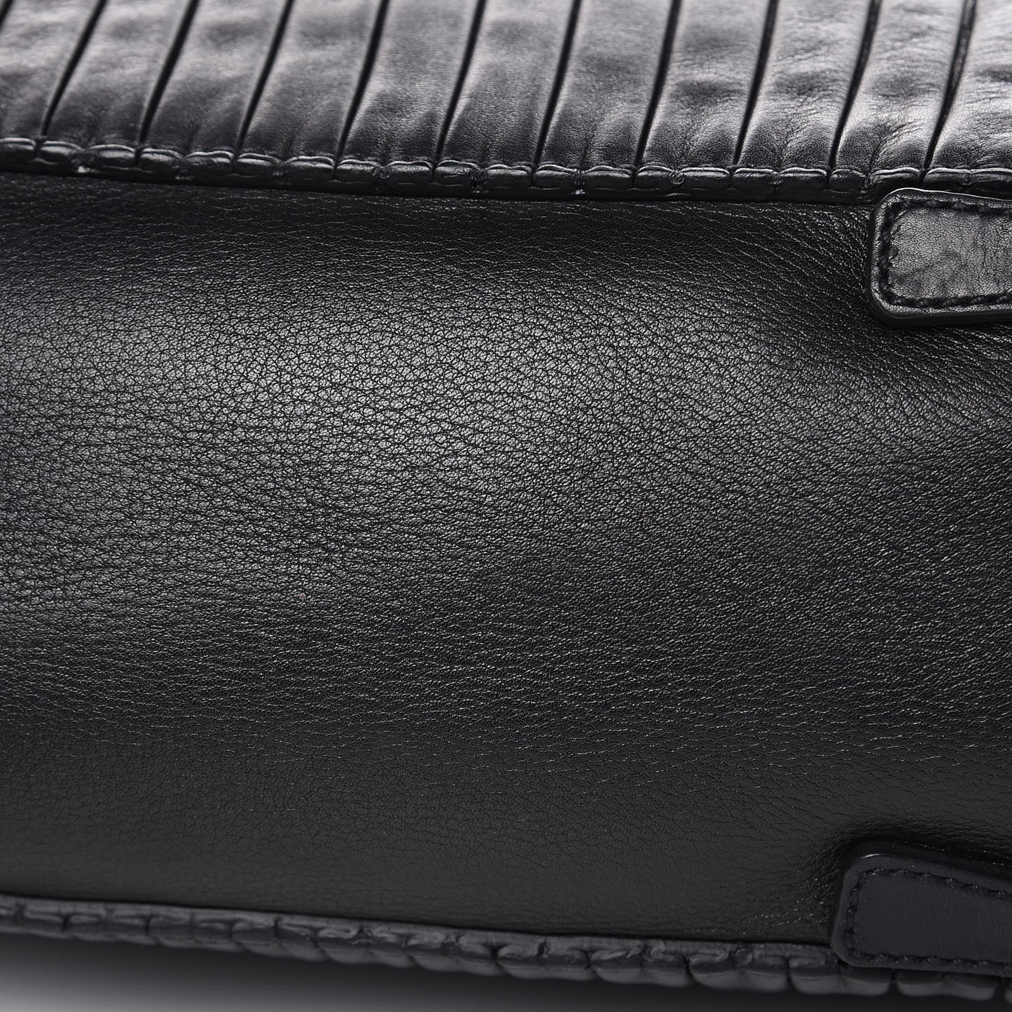 Lambskin Plisse Hobo Black
