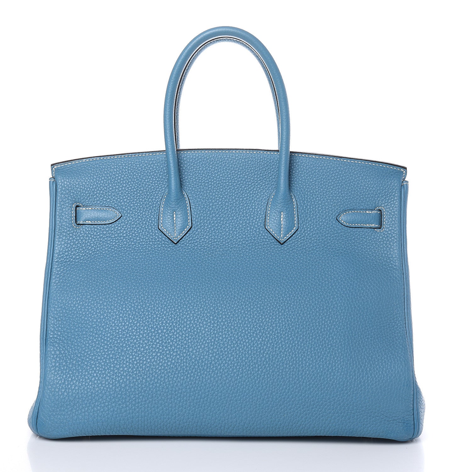 Hermes Taurillon Clemence Birkin 35 Blue Jean 3 of 29