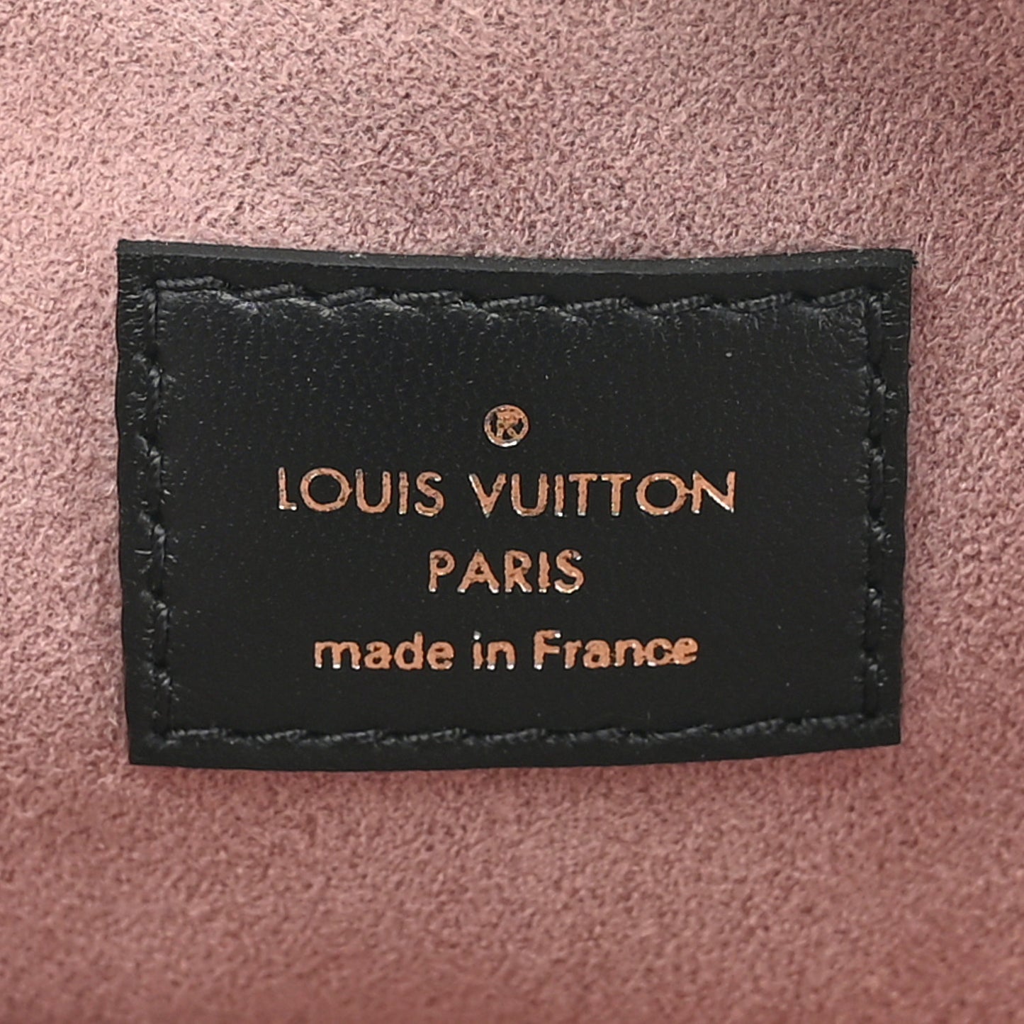 Lambskin Embossed Monogram Coussin PM Black