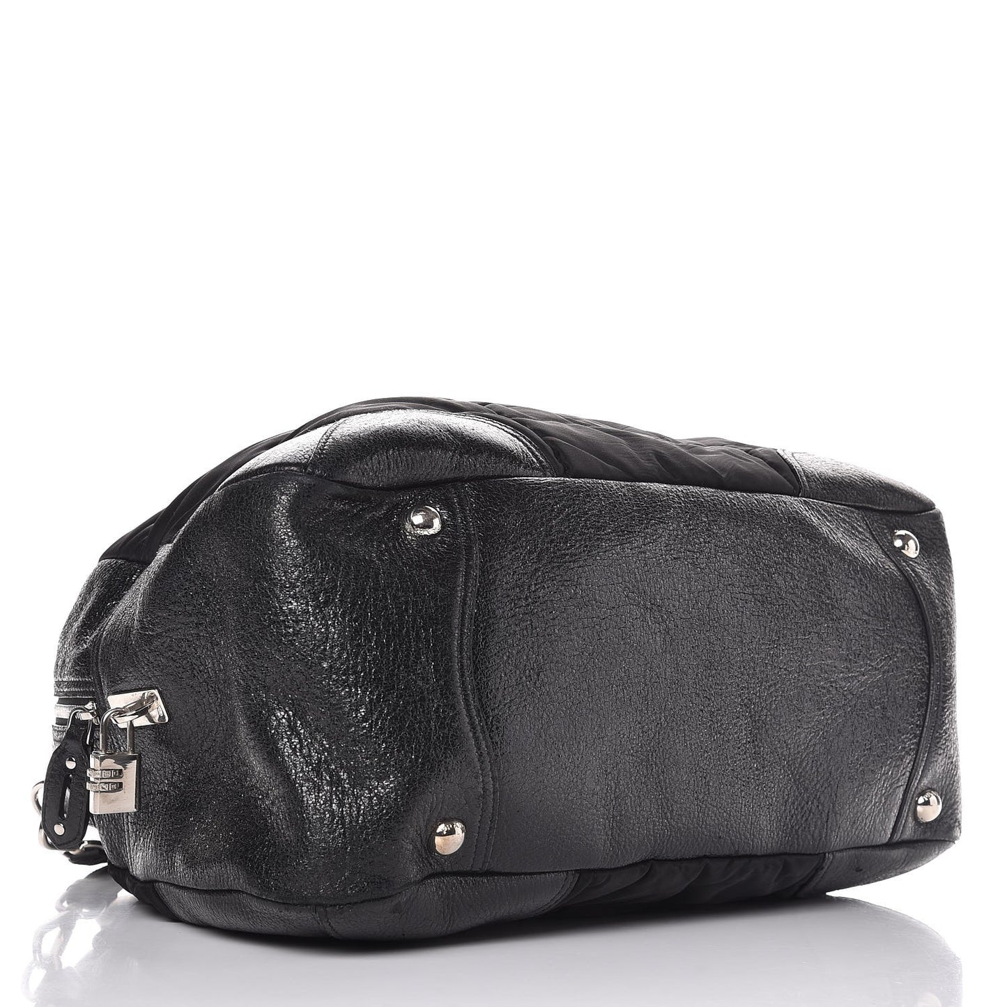 Tessuto Nylon Cervo Lux Dome Satchel Black