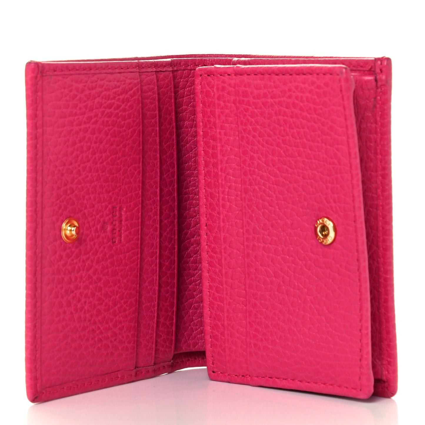 Dollar Calfskin GG Marmont Card Case Box Pink