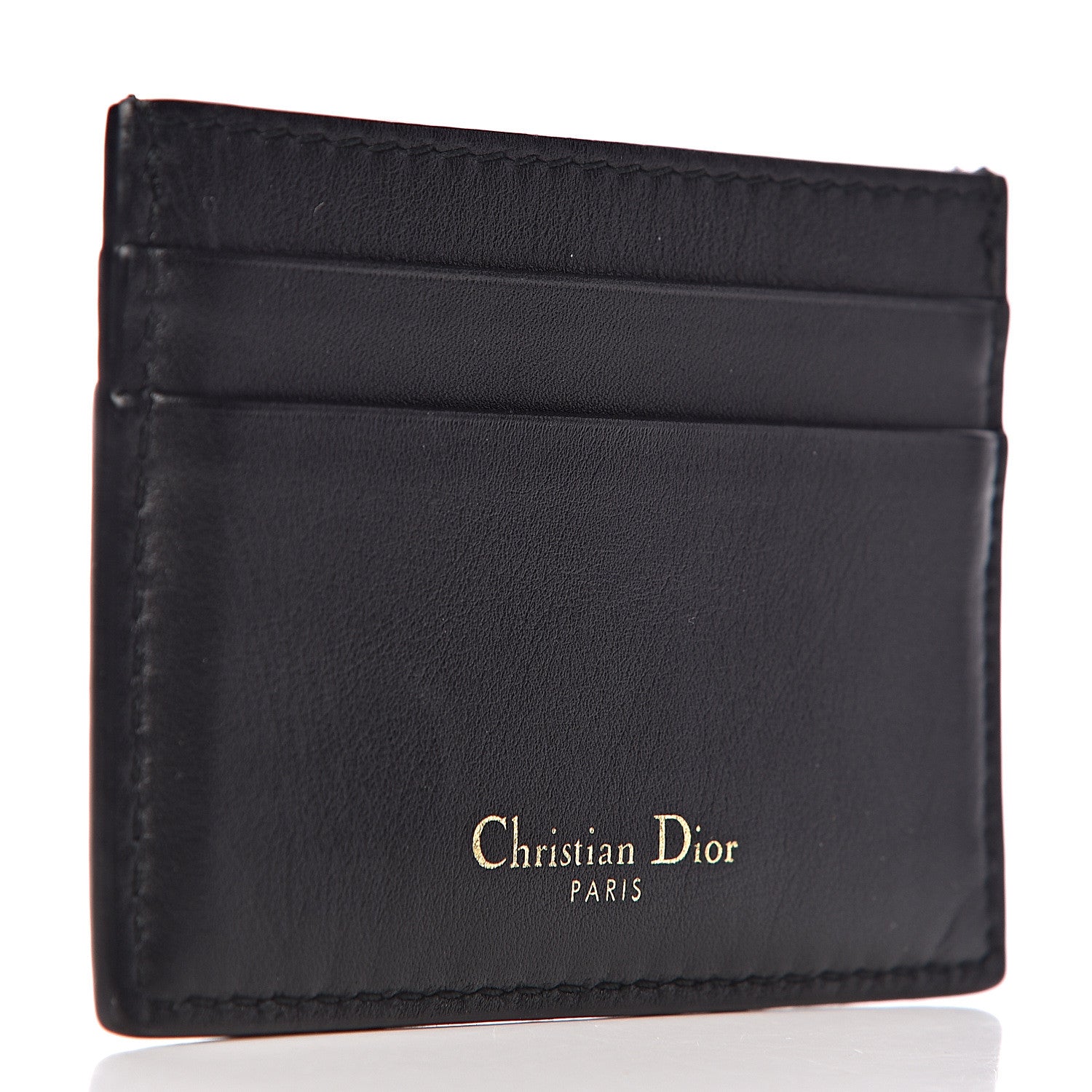 Christian Dior Calfskin D-Fence Card Holder Black 3 of 6
