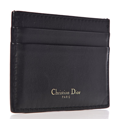Christian Dior Calfskin D-Fence Card Holder Black 3 of 6