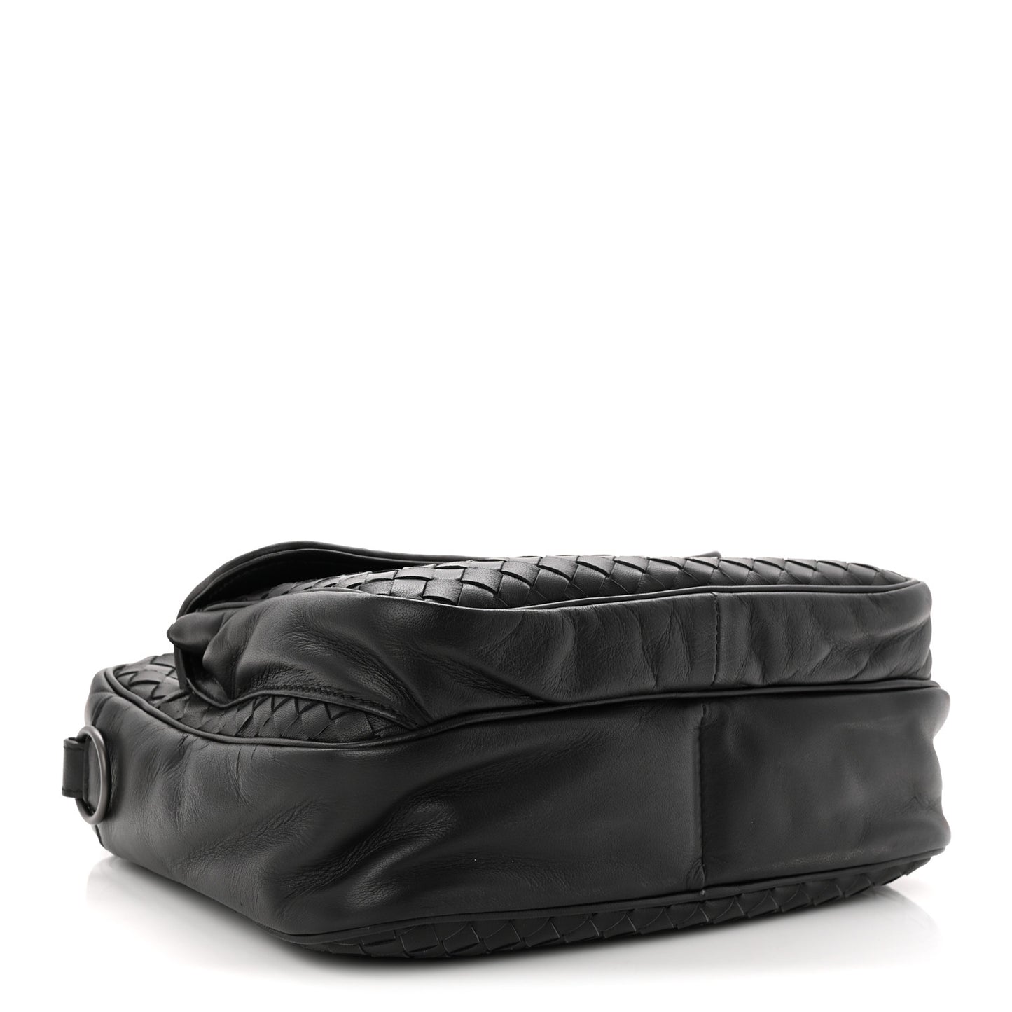 Nappa Intrecciato Messenger Bag Black