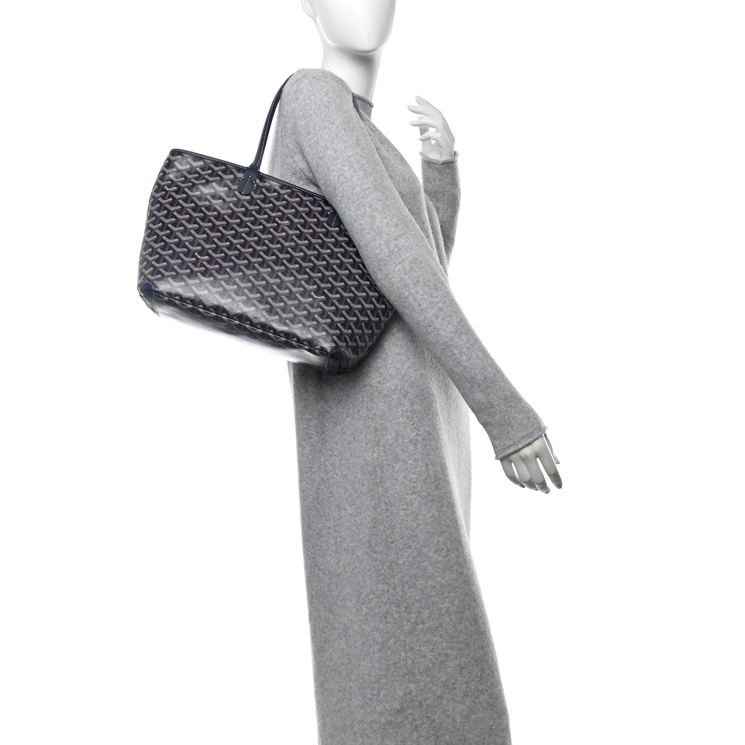 Goyard Goyardine Artois PM Navy 2 of 11