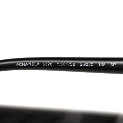 Chanel Acetate Quilted CC Polarized Sunglasses 5328 Black 6 of 7