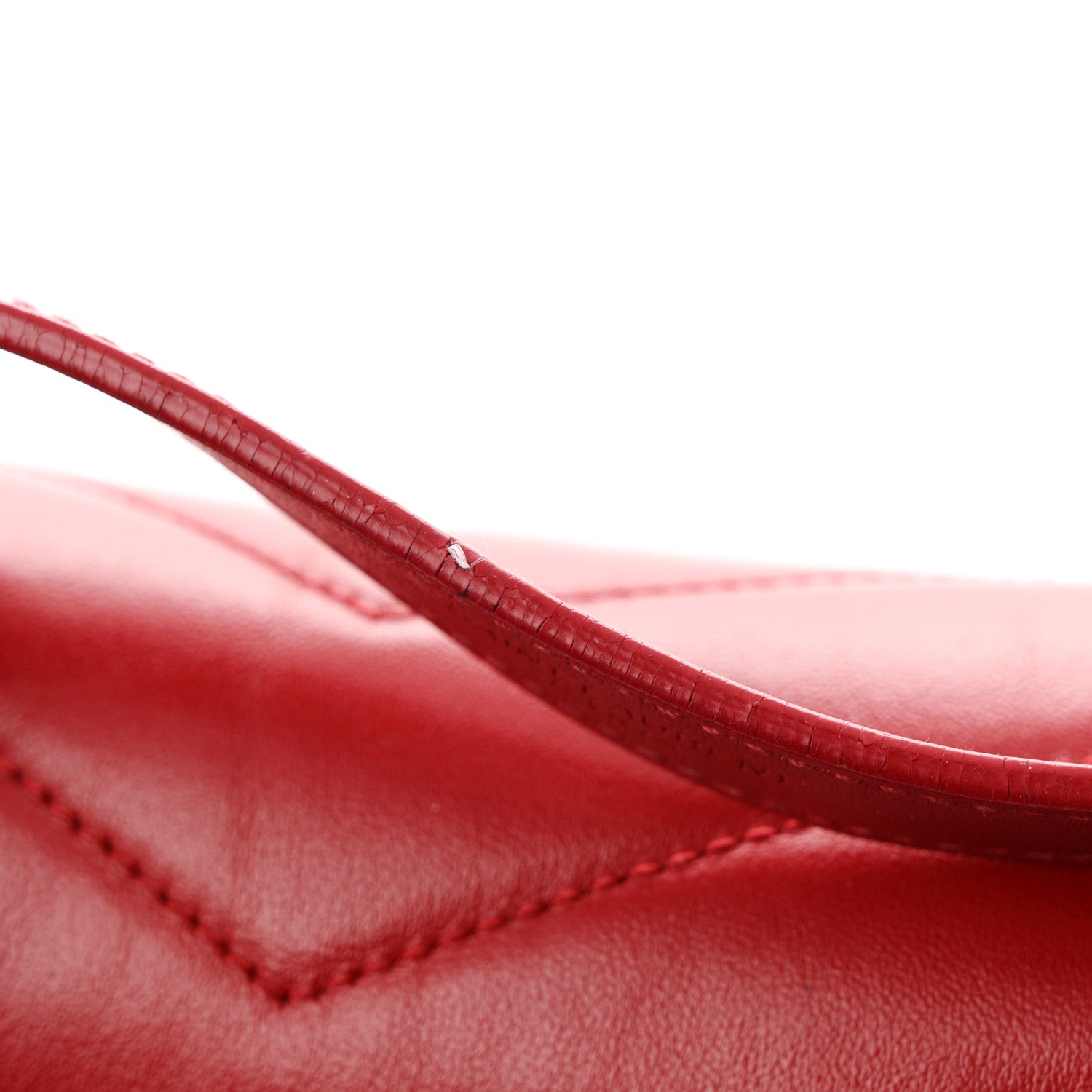Saint Laurent Calfskin Y Quilted Monogram Medium Loulou Chain Satchel Rouge Eros 12 of 16