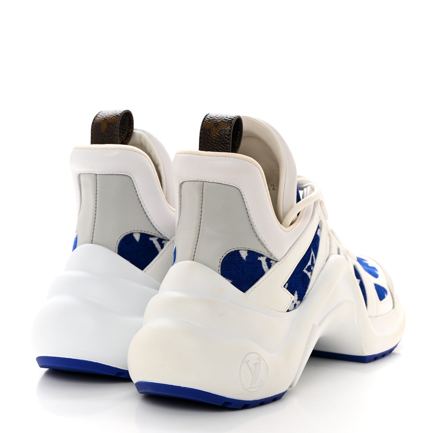 Jacquard Since 1854 Monogram LV Archlight Sneakers 37 White Grey 37 White Blue