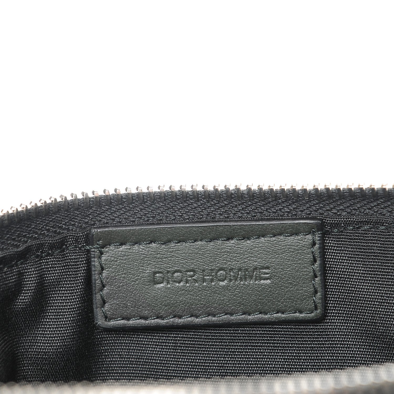 Christian Dior HOMME Coated Canvas Embroidered Camoflage Flat Pouch Green White 6 of 8