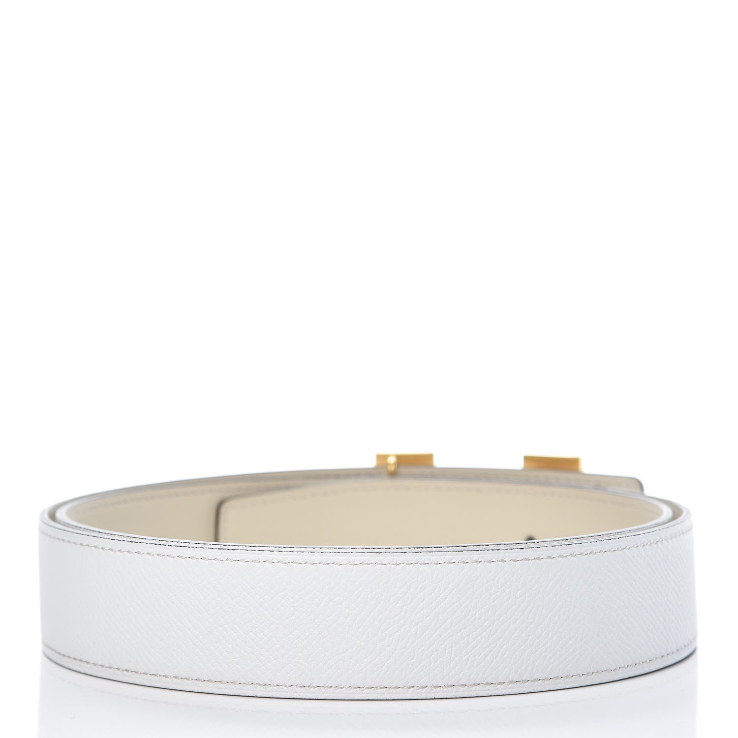 Hermes Swift Epsom 32mm H Belt 95 Craie White 2 of 8