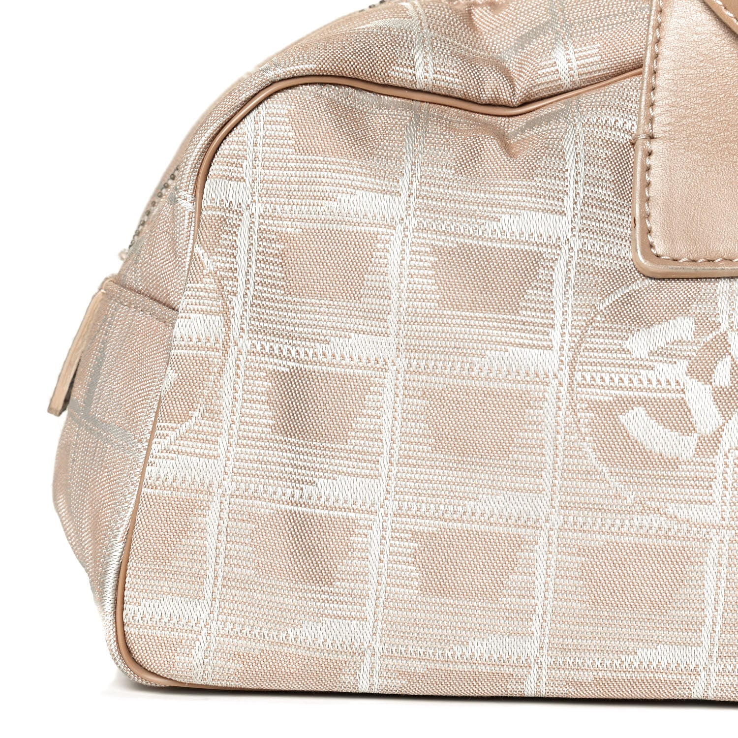 Chanel Nylon Travel Bowler Beige 8 of 13